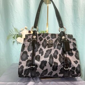 Like New - VINTAGE! Coach Mia Ocelot Satchel (Discontinued Line)